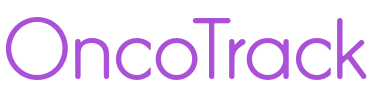 OncoTrack app title in purple stylized text